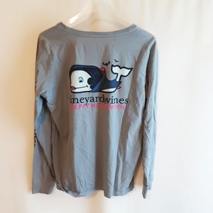 Vineyard Vines Gray Halloween Top